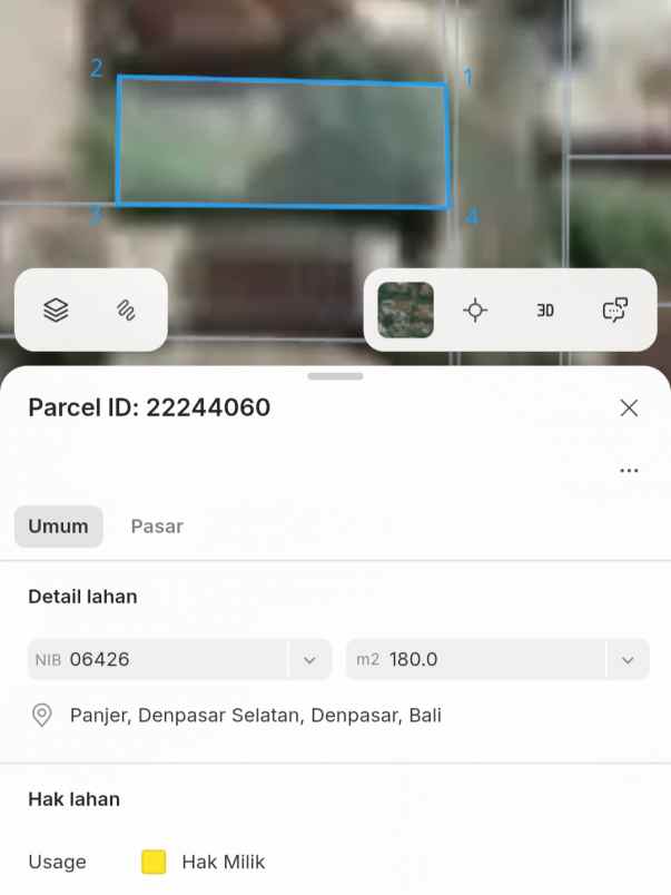 dijual tanah tukad batanghari