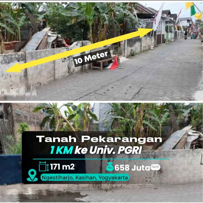 dijual tanah universitas pgri