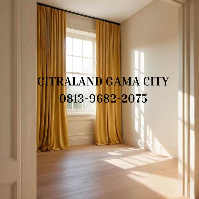 dijual vila komplek citraland gama city
