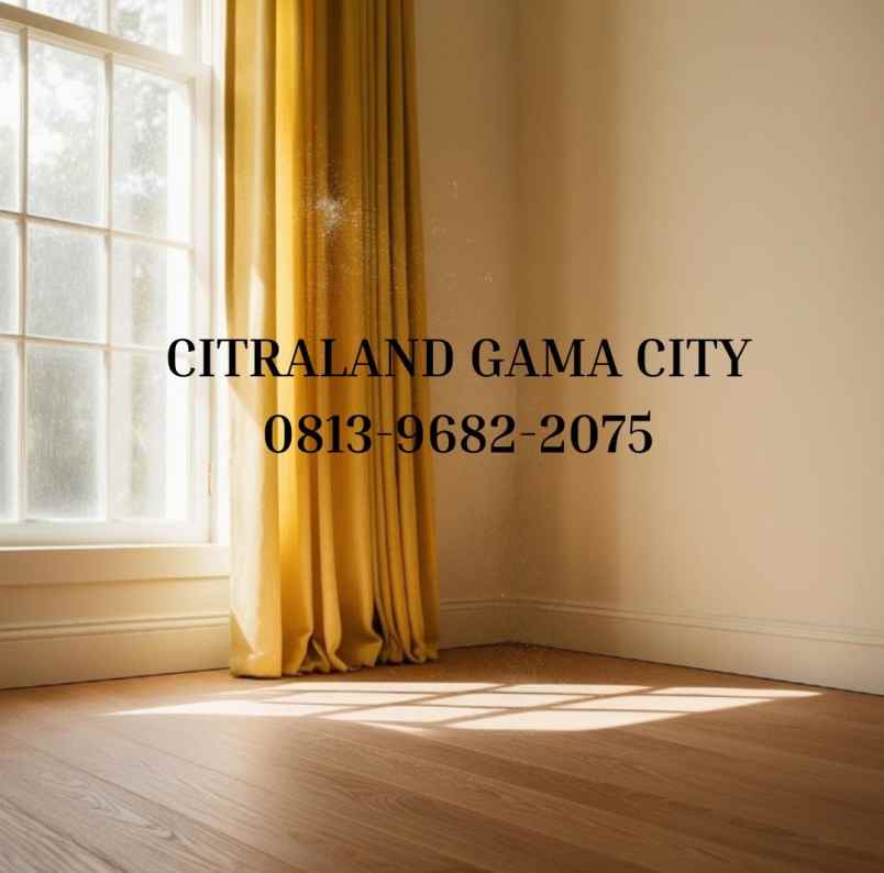 dijual vila komplek citraland gama city