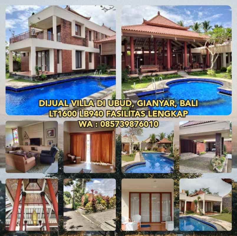 dijual villa ubud gianyar bali indonesia