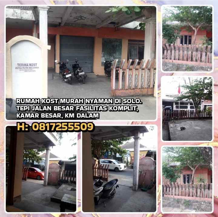 disewakan kost semanggi pasar kliwon solo