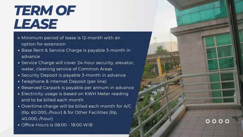 disewakan ruang kantor 2 lantai di gedung aditya