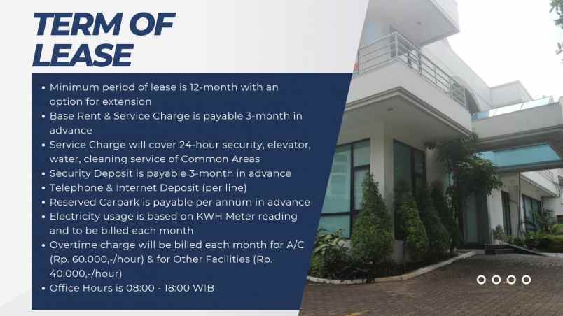 disewakan ruko gudang kantor blok m