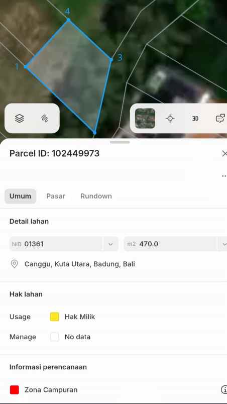 disewakan tanah sempol