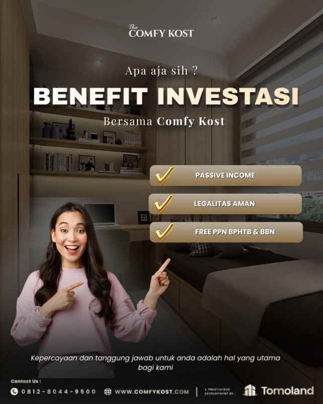 kost 8 kamar aset menguntungkan dekat ub malang 1m