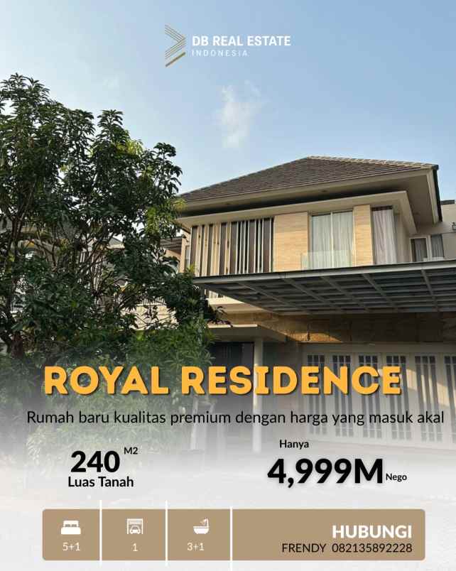 royal residence elegant siap huni