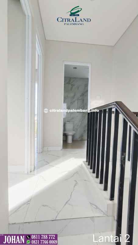rumah 2 lantai citraland palembang harga dibawah 1m