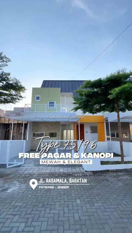 rumah 2 lantai dekat kota jember