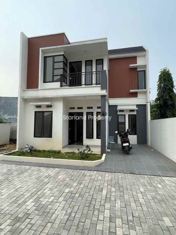 rumah 2 lantai modern minimalis di area bintaro