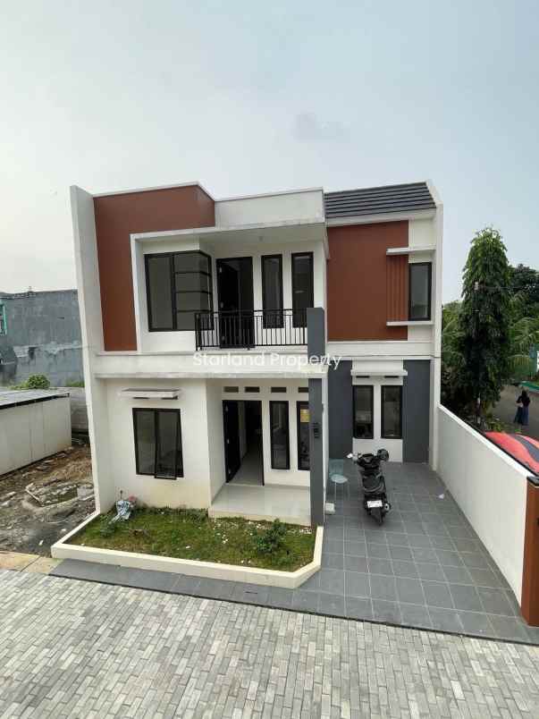 rumah 2 lantai modern minimalis di area bintaro