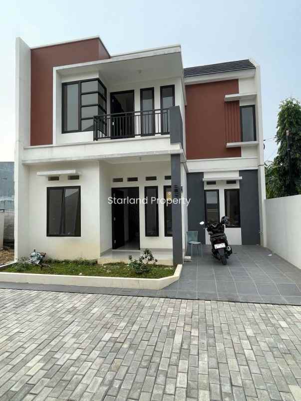 rumah 2 lantai modern minimalis di area bintaro