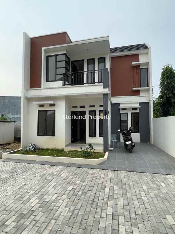 rumah 2 lantai modern minimalis di area bintaro
