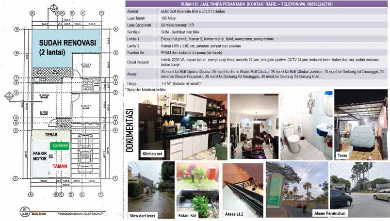 rumah bukit golf riverside cibubur
