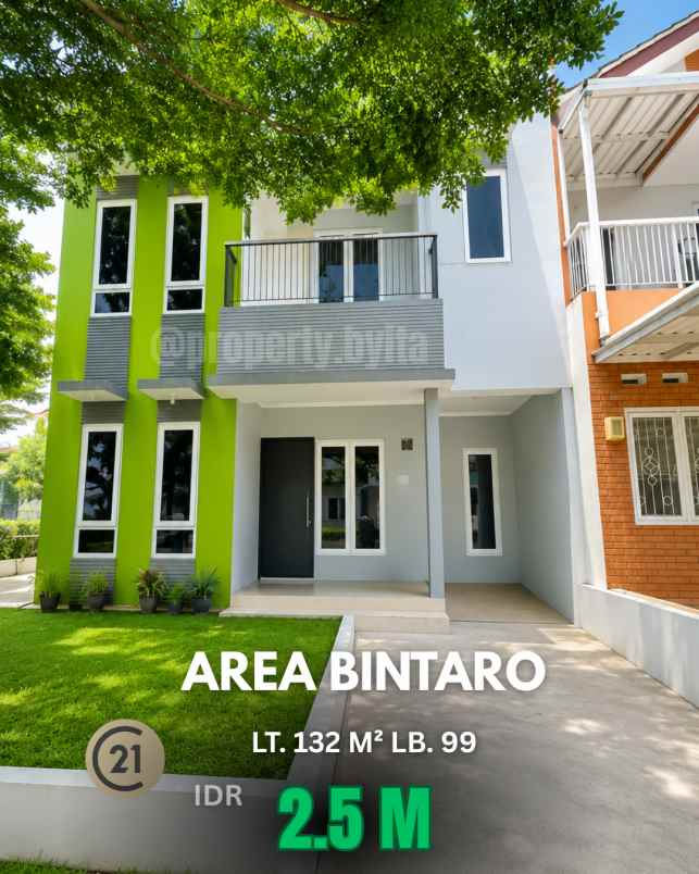 rumah dijual di ciputat lt 132 m lb 99 m hook shm nego