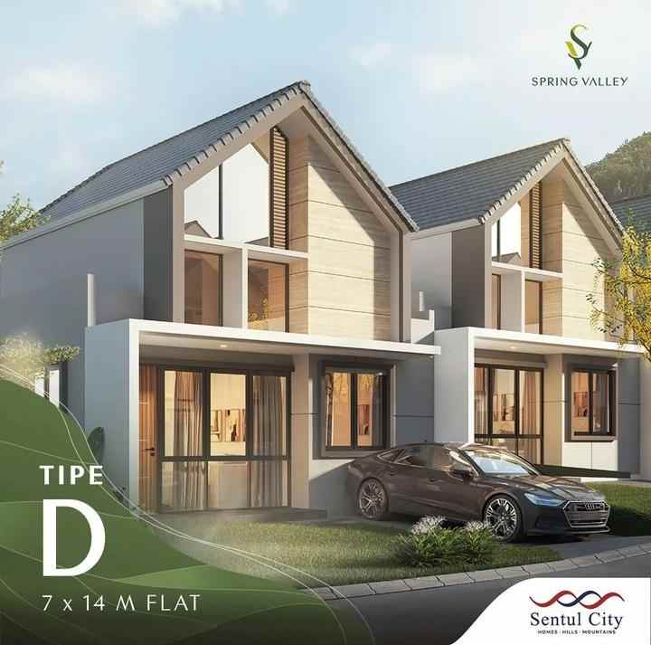 rumah indah depan gunung pancar