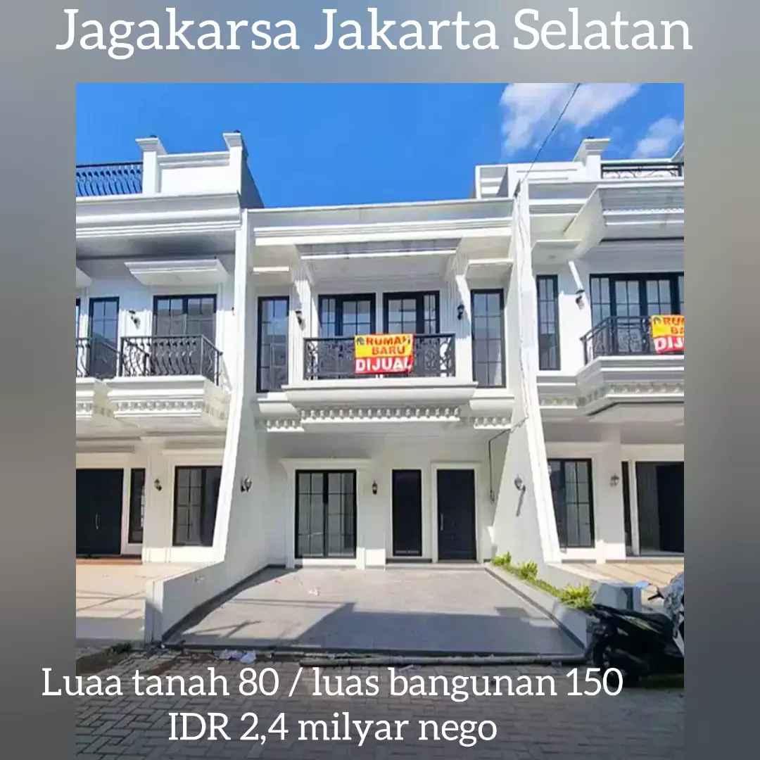 Rumah Jakarta Selatan 2 Lantai Siap Huni Cash Kpr