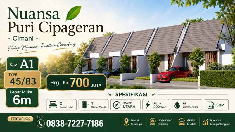 rumah siap huni nuansa puri cipageran cimahi