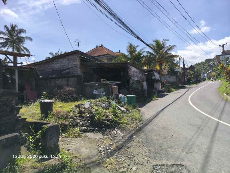 tanah di jalan utama tirta tawar ubud bali