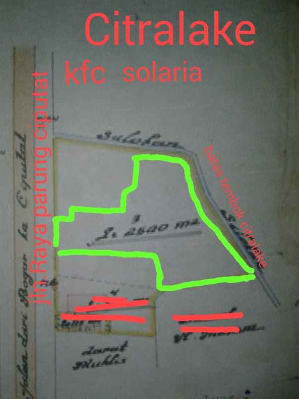 tanah jln raya parung ciputat