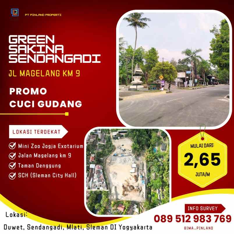 tanah kavling di komplek perkantoran pemda sleman