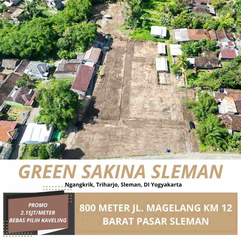 tanah murah dekat jl magelang km 12 dan pasar sleman