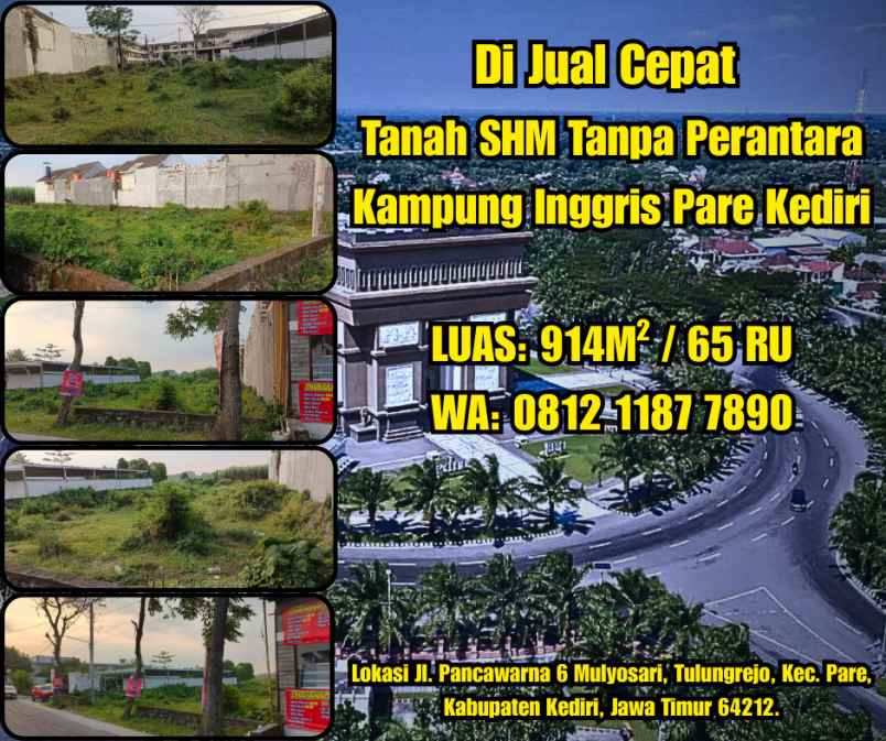 tanah shm pare kediri kampung inggris