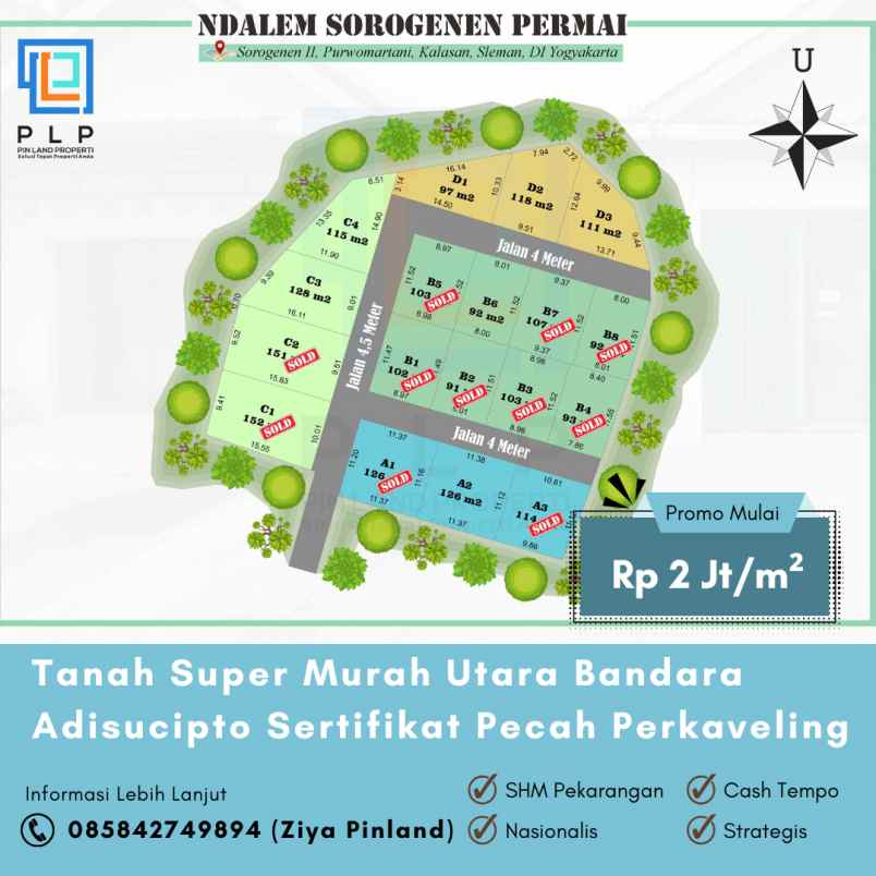 tanah super murah utara bandara adisucipto