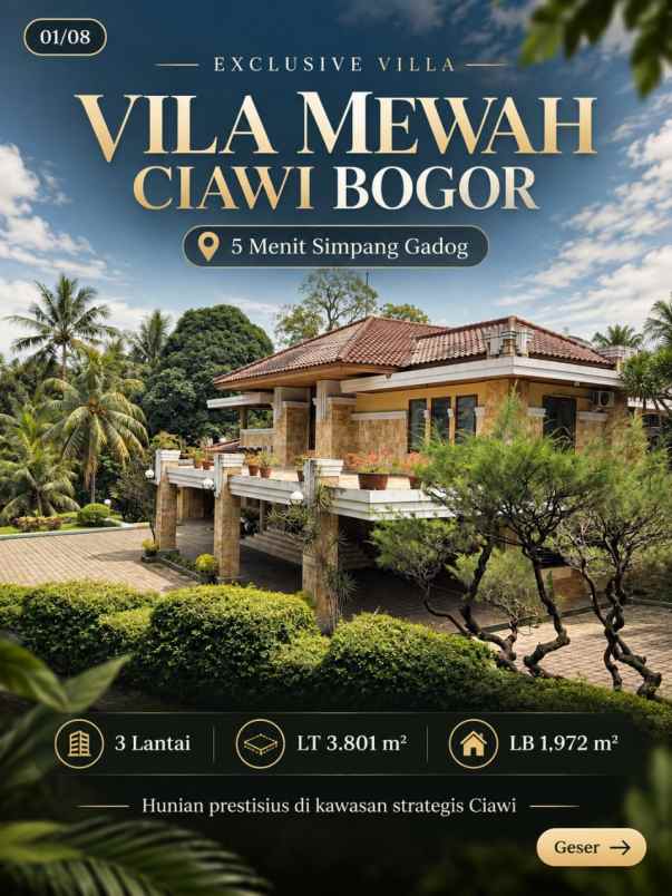 villa mewah di gadog ciawi puncak bogor