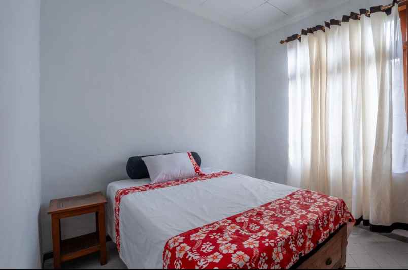 villa with a rice field view