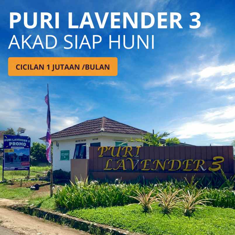 500ribu all in rumah siap huni puri lavender bogor