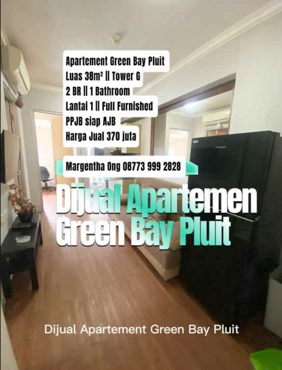 dijual apartement green bay pluit tower g furnished