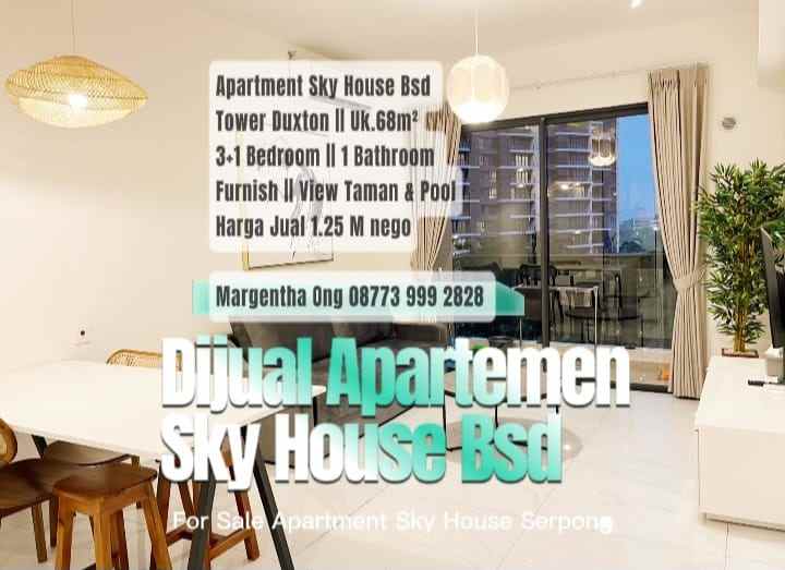 dijual apartment sky house bsd tower duxton furnish