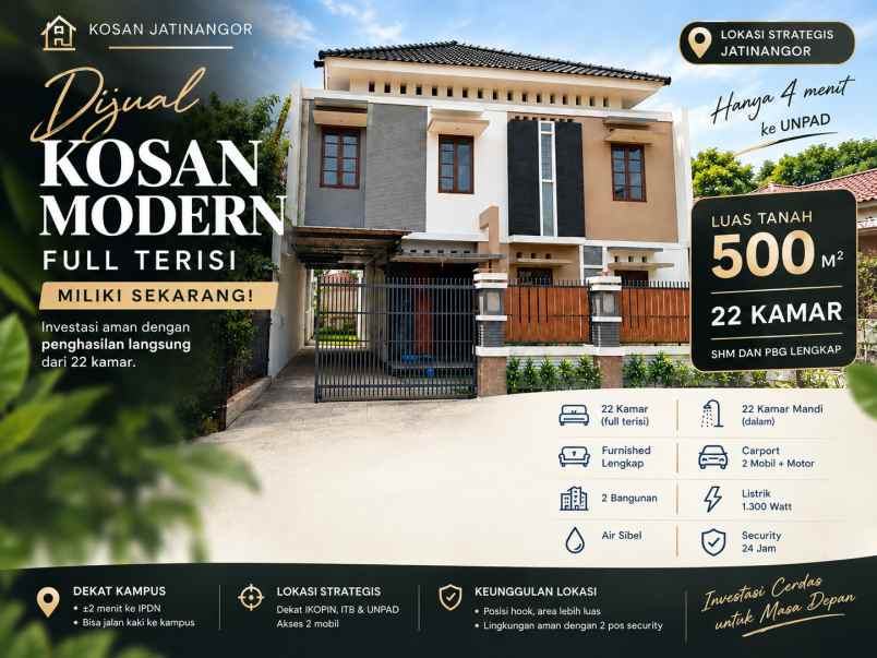 dijual kost jl cikuda