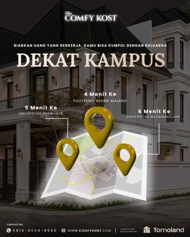 dijual kost merjosari