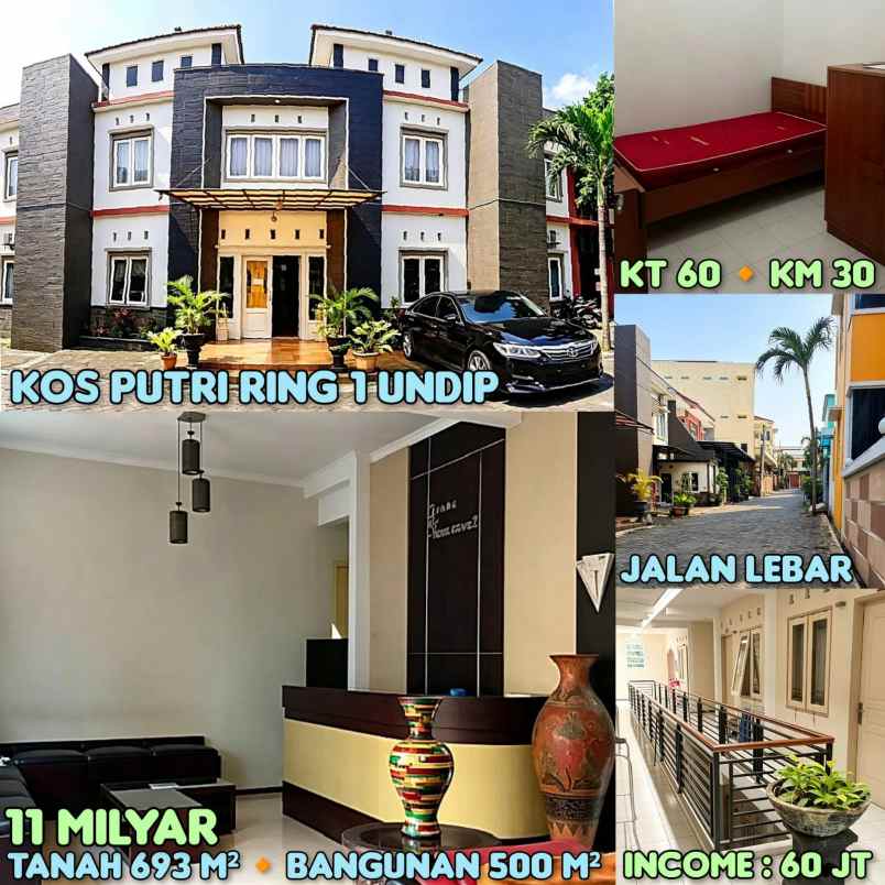 dijual kost putri di undip tembalang semarang