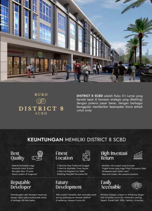 dijual ruko gudang kantor jalan sunggal ringroad