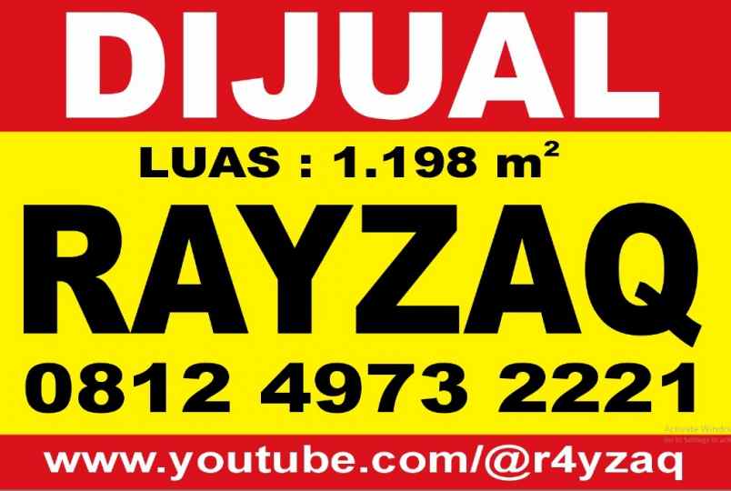 dijual ruko gudang kantor tepi jalan raya kh akhmad