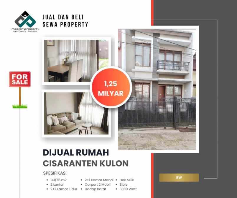 dijual rumah cisaranten kulon
