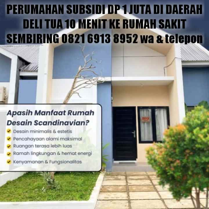 dijual rumah deli tua