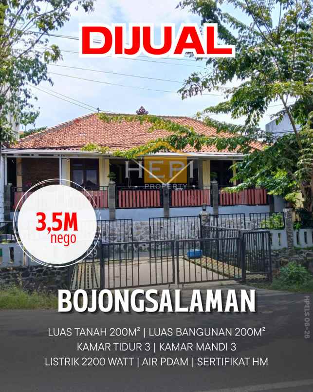 dijual rumah di bojongsalaman semarang