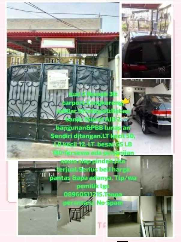 dijual rumah dkt perumahan cengkareng indah