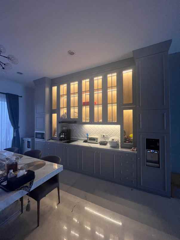 dijual rumah golf island pik hadap utara full furnish