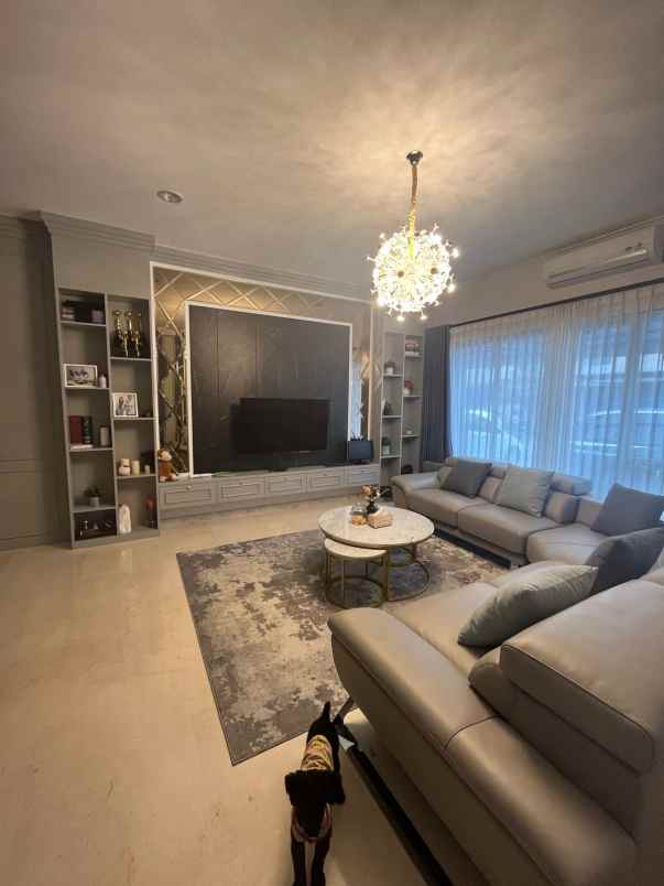 dijual rumah golf island pik hadap utara full furnish