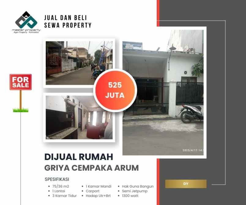 dijual rumah griya cempaka arum