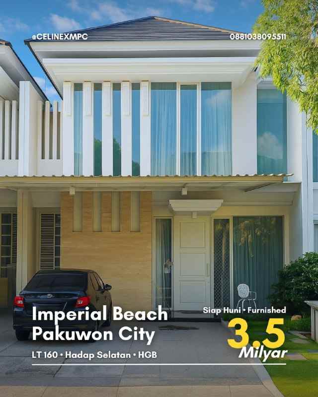 dijual rumah imperial beach