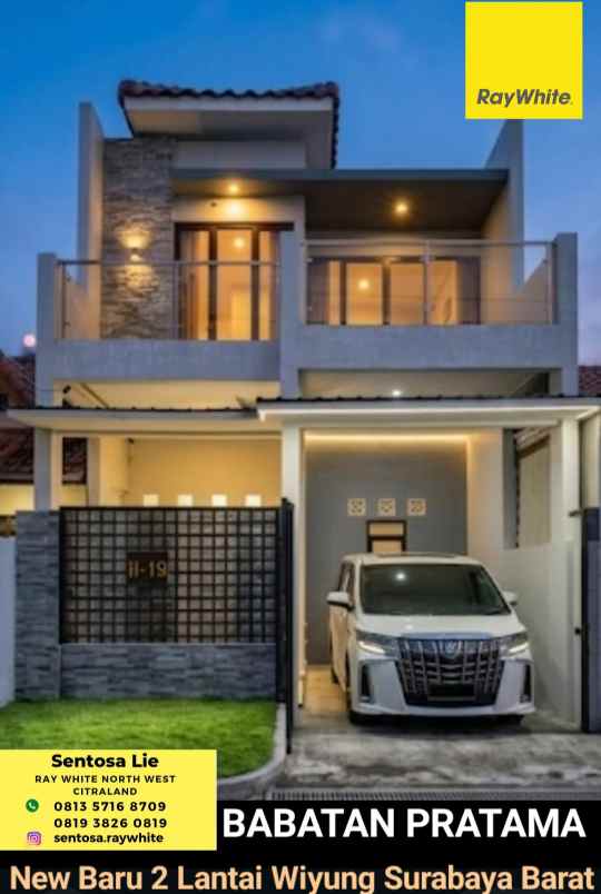 dijual rumah jalan babatan pratama