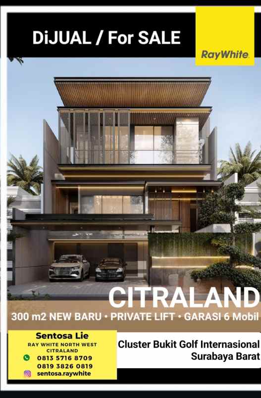 dijual rumah jalan bukit golf internasional