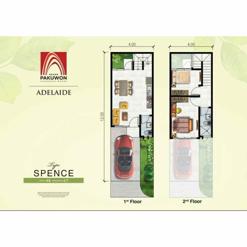 dijual rumah jalan grand pakuwon