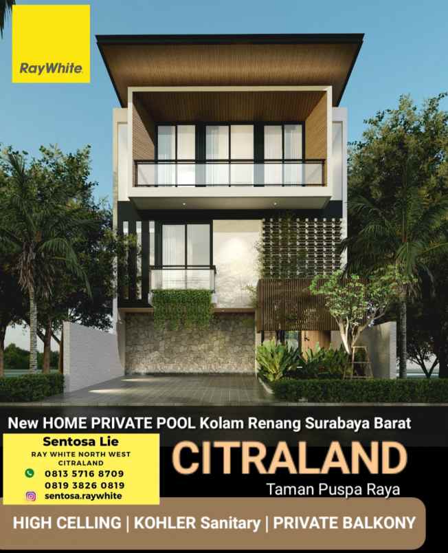 dijual rumah jalan taman puspa raya